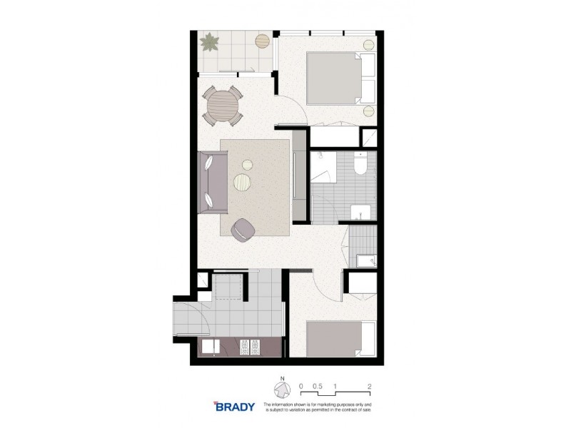 1902/500 Elizabeth Street, Melbourne VIC 3000 Floorplan