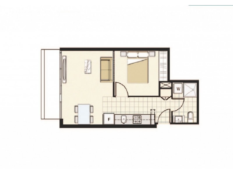 502/5 Sutherland Street, Melbourne VIC 3000 Floorplan