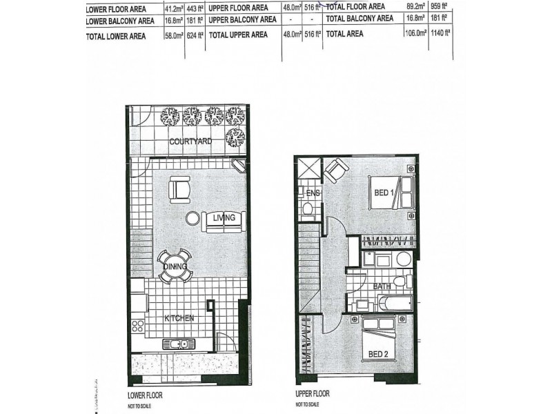 14/1-9 Villiers Street, North Melbourne VIC 3051 Floorplan