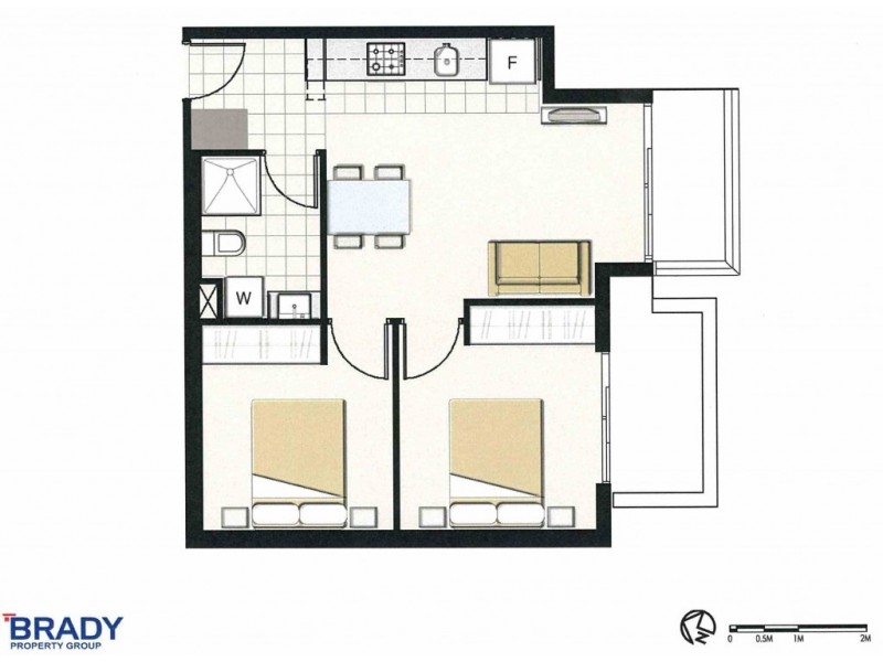 3208/5 Sutherland Street, Melbourne VIC 3000 Floorplan