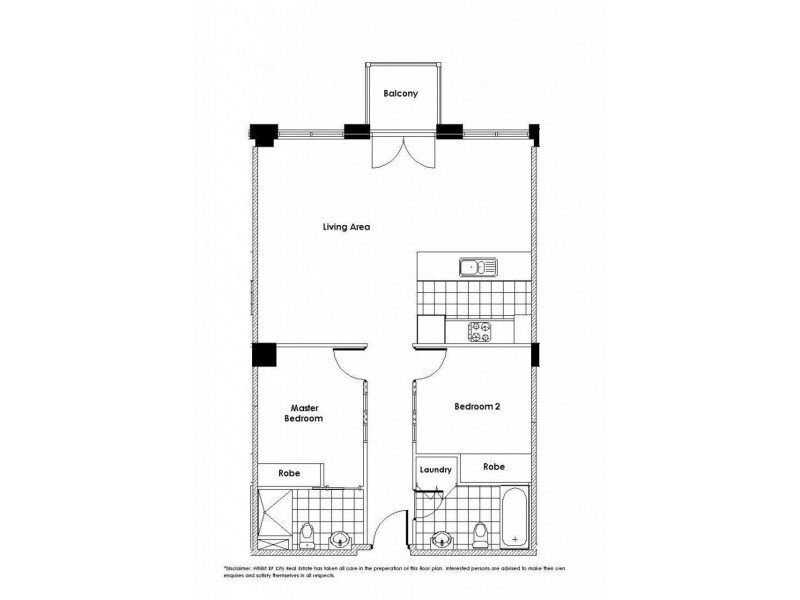 1605/270 King Street, Melbourne VIC 3000 Floorplan