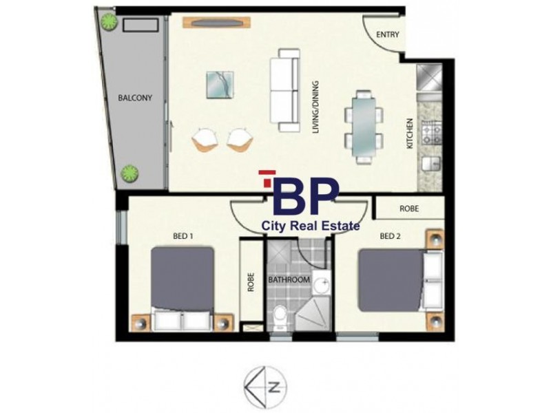 2201/380 Little Lonsdale Street, Melbourne VIC 3000 Floorplan