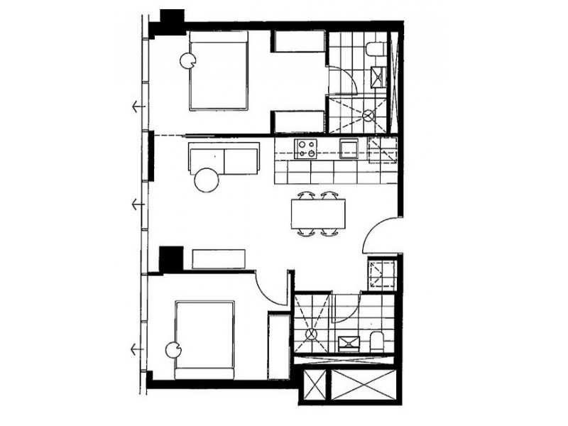 4303/568 Collins Street, Melbourne VIC 3000 Floorplan