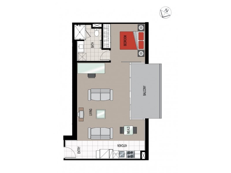 1806/8 Downie Street, Melbourne VIC 3000 Floorplan