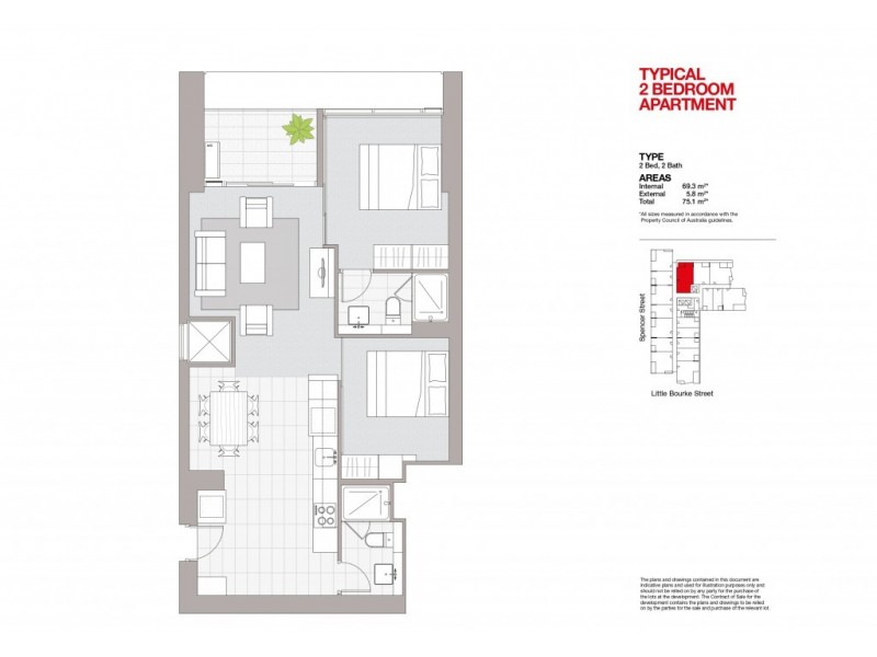 4018/220 Spencer Street, Melbourne VIC 3000 Floorplan