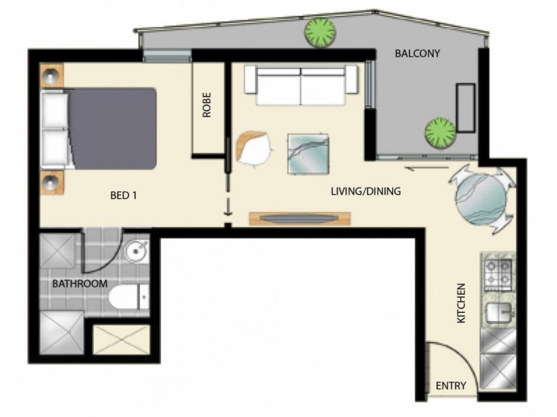 2002/380 Little Lonsdale Street, Melbourne VIC 3000 Floorplan