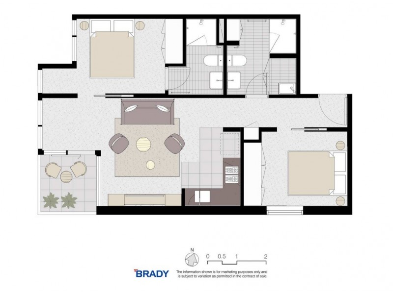 1206/500 Elizabeth Street, Melbourne VIC 3000 Floorplan