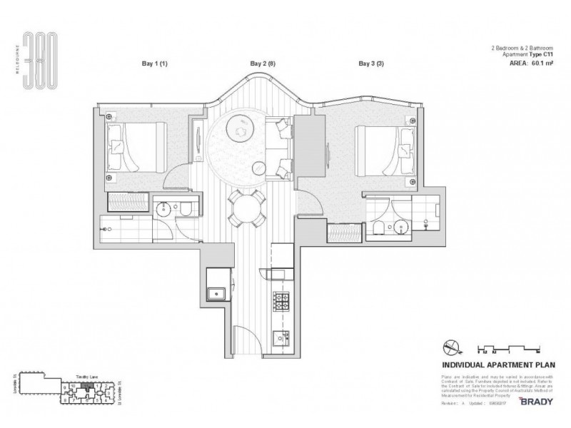 1211/371 Little Lonsdale Street, Melbourne VIC 3000 Floorplan