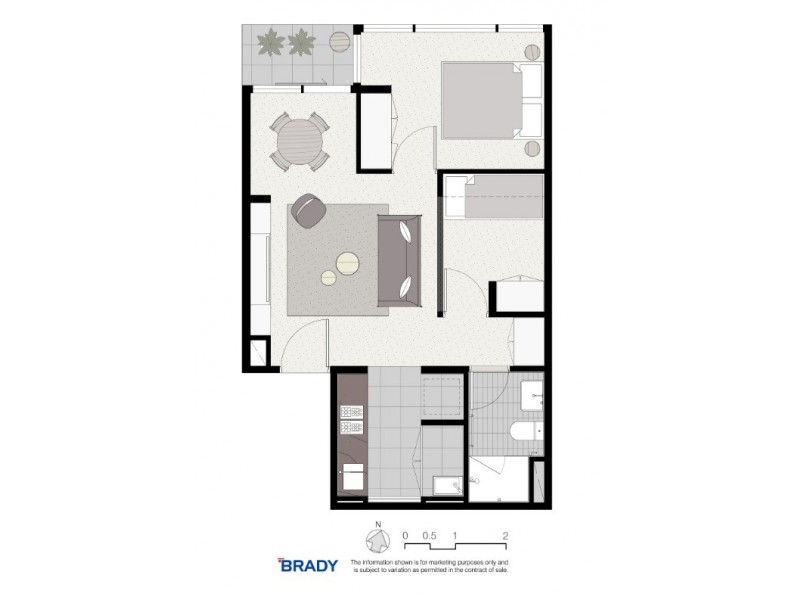 5012/500 Elizabeth Street, Melbourne VIC 3000 Floorplan