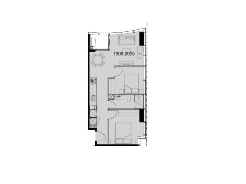 4005/279 La Trobe Street, Melbourne VIC 3000 Floorplan