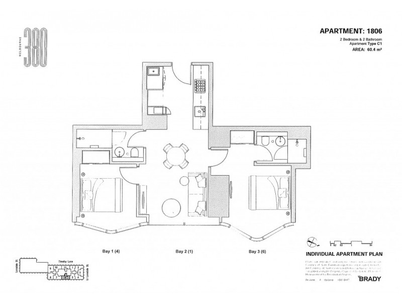 1806/371 Little Lonsdale Street, Melbourne VIC 3000 Floorplan