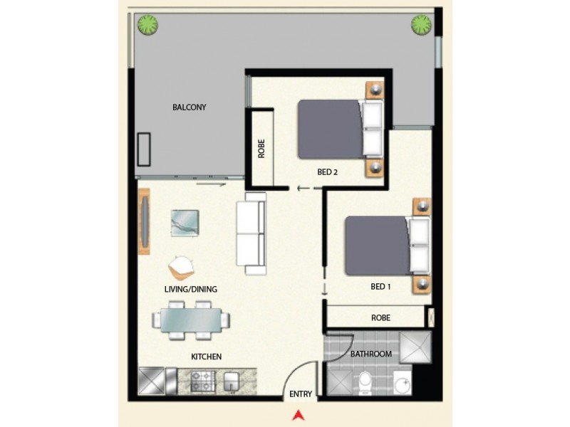 706/380 Little Lonsdale Street, Melbourne VIC 3000 Floorplan