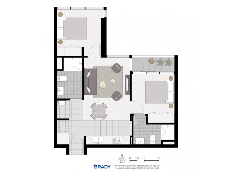 4111/500 Elizabeth Street, Melbourne VIC 3000 Floorplan