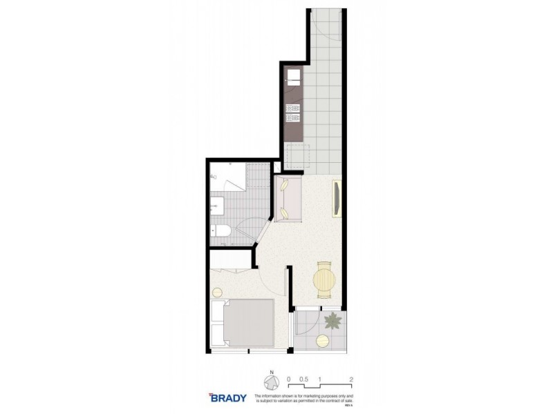 3208/500 Elizabeth Street, Melbourne VIC 3000 Floorplan