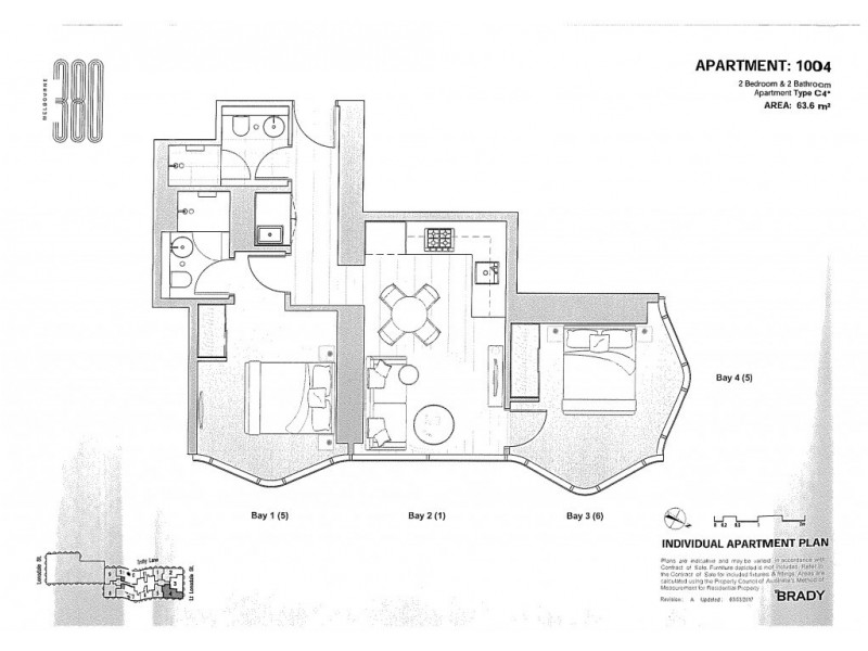 1004/371 Little Lonsdale Street, Melbourne VIC 3000 Floorplan
