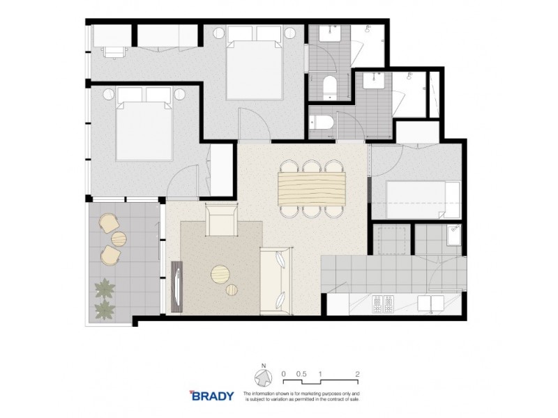 4105/500 Elizabeth Street, Melbourne VIC 3000 Floorplan