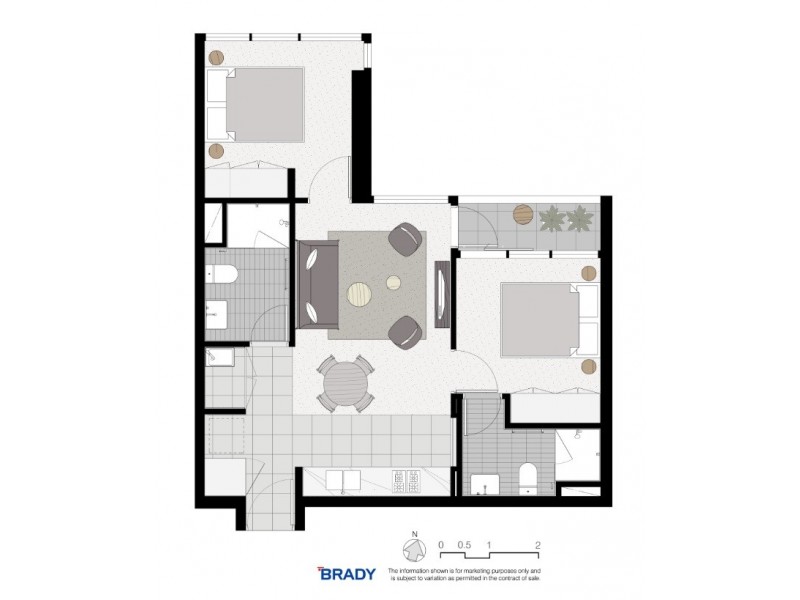 4911/500 Elizabeth Street, Melbourne VIC 3000 Floorplan