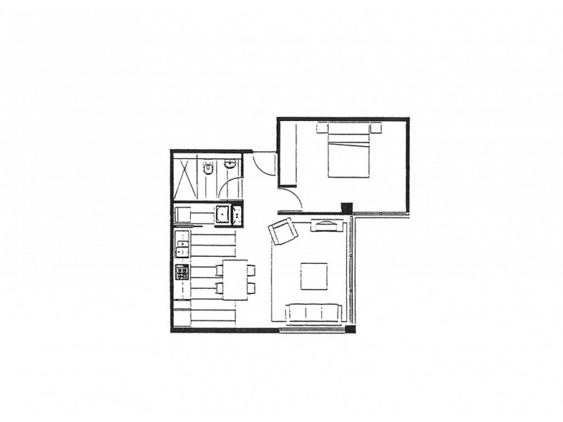 1702/22-40 Wills Street, Melbourne VIC 3000 Floorplan