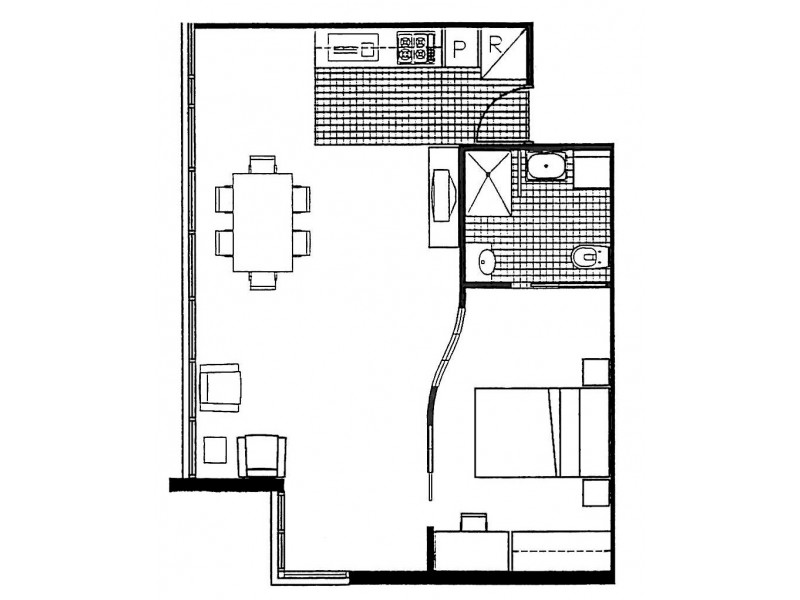 2103/22-40 Wills Street, Melbourne VIC 3000 Floorplan