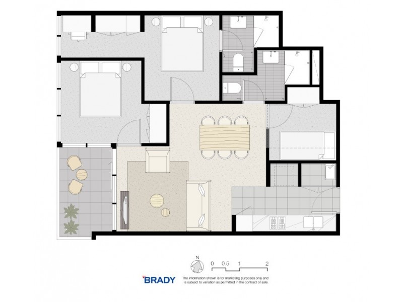 5305/500 Elizabeth Street, Melbourne VIC 3000 Floorplan