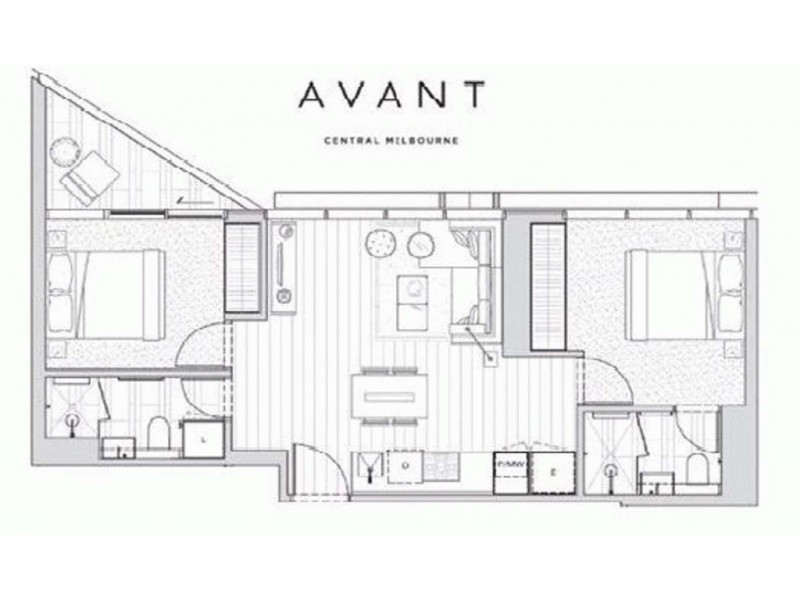 1301/60 A’Beckett Street, Melbourne VIC 3000 Floorplan