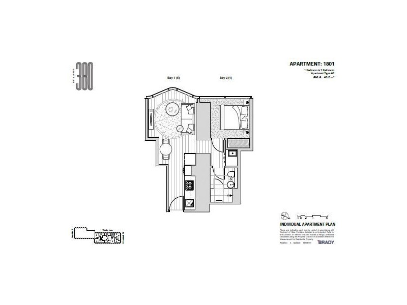 1801/371 Little Lonsdale Street, Melbourne VIC 3000 Floorplan