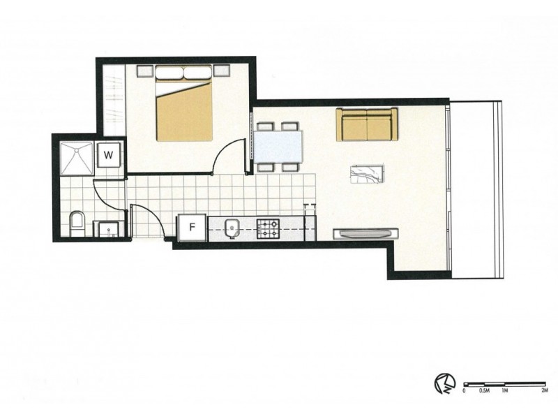 1507/5 Sutherland Street, Melbourne VIC 3000 Floorplan