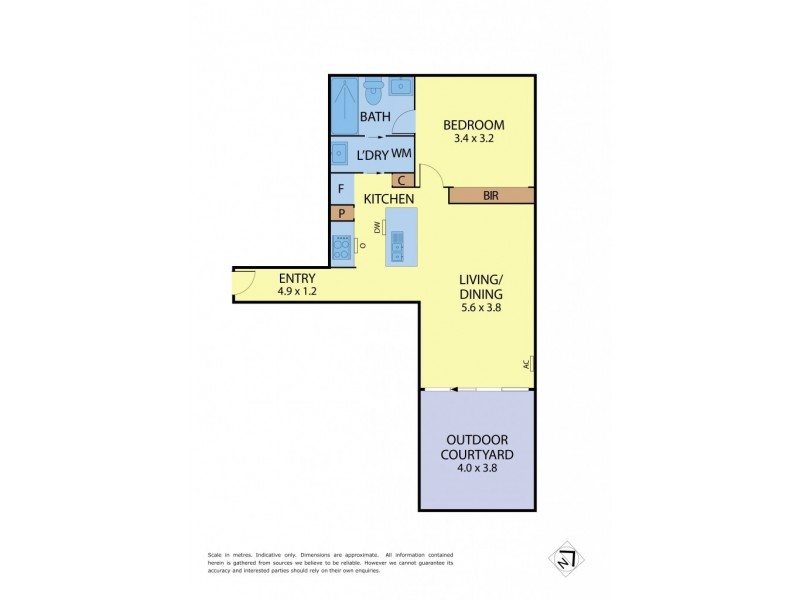 201/22-40 Wills Street, Melbourne VIC 3000 Floorplan