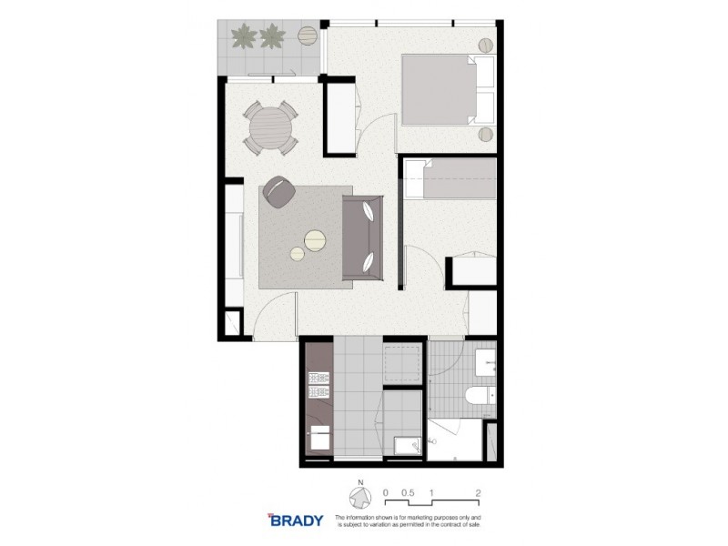 4212/500 Elizabeth Street, Melbourne VIC 3000 Floorplan