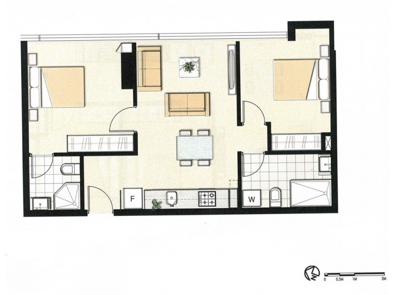 3708/8 Sutherland Street, Melbourne VIC 3000 Floorplan