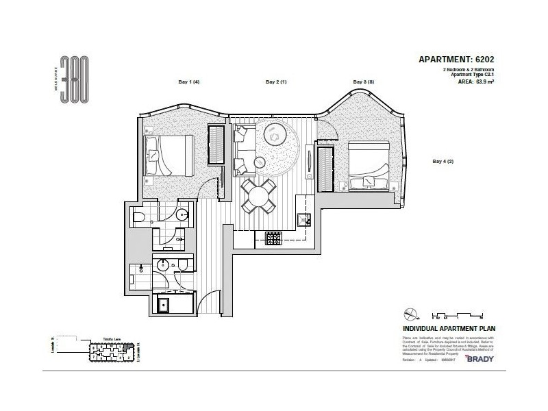 6202/371 Little Lonsdale Street, Melbourne VIC 3000 Floorplan