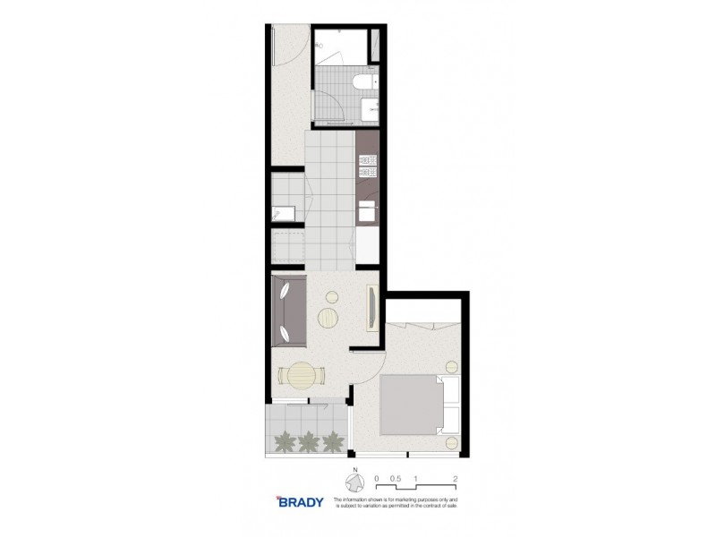 4109/500 Elizabeth Street, Melbourne VIC 3000 Floorplan