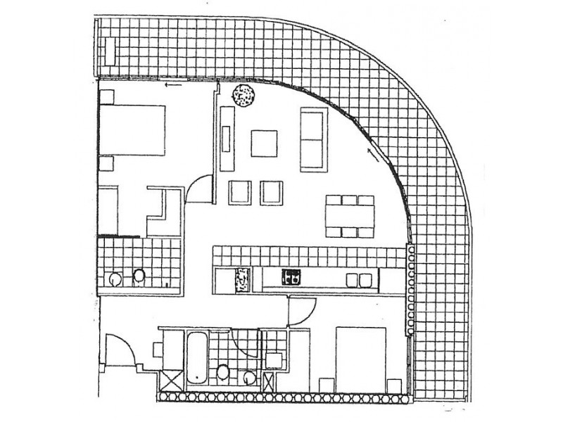 1004/55 Queens Road, Melbourne VIC 3000 Floorplan