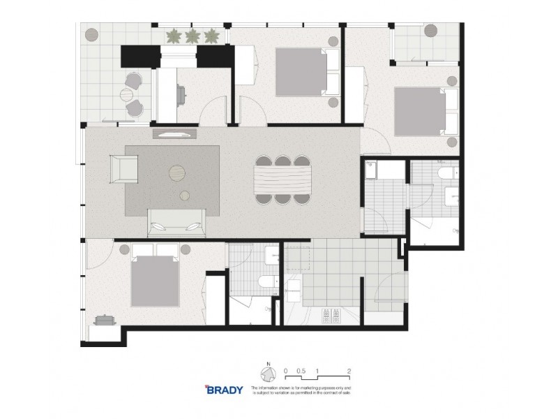5603/500 Elizabeth Street, Melbourne VIC 3000 Floorplan