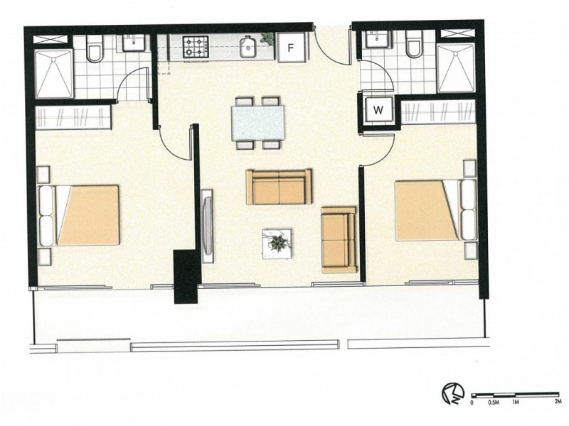 2105/8 Sutherland Street, Melbourne VIC 3000 Floorplan