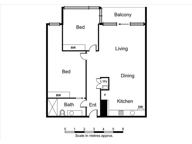 2404/22-24 Jane Bell Lane, Melbourne VIC 3000 Floorplan
