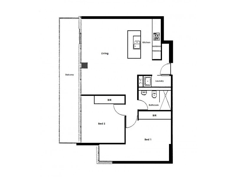 603/28 Wills Street, Melbourne VIC 3000 Floorplan