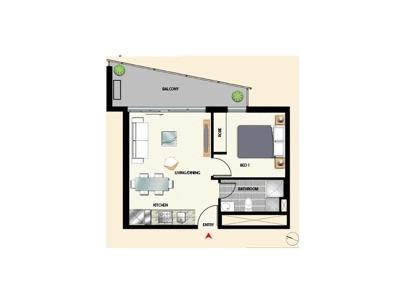 1804/380 Little Lonsdale Street, Melbourne VIC 3000 Floorplan