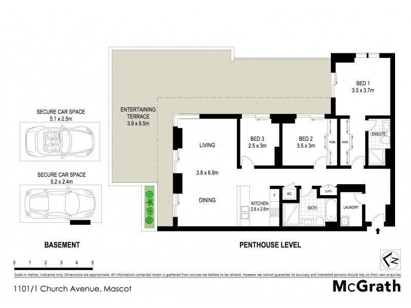 1101/1 Church Avenue, Mascot NSW 2020 Floorplan