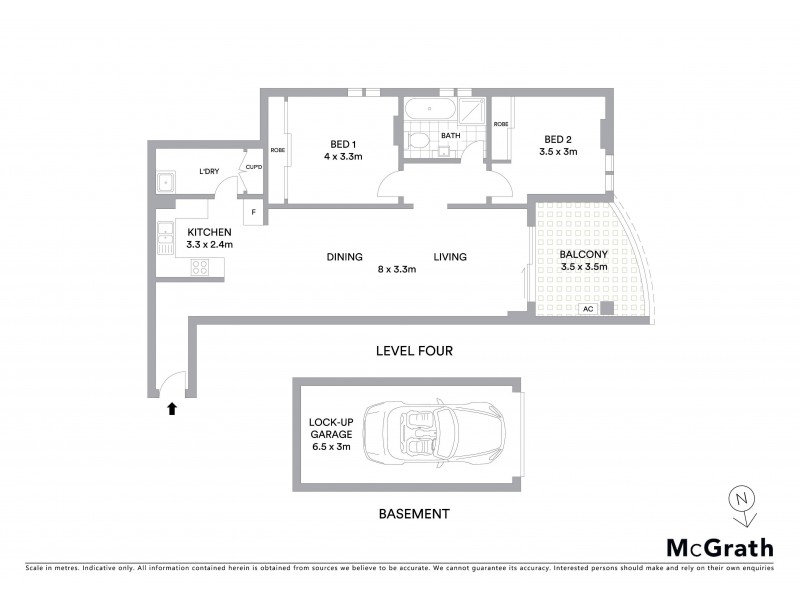 34/8 Market Street, Rockdale NSW 2216 Floorplan