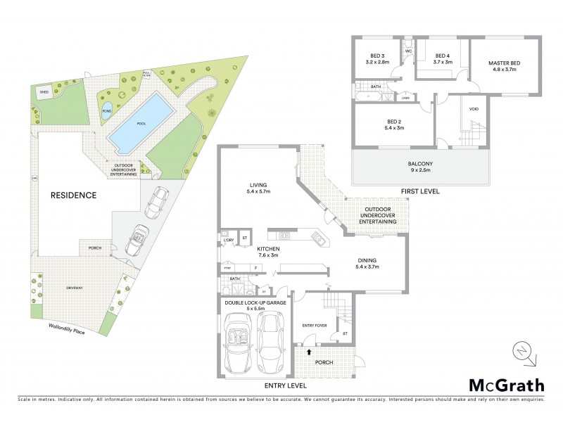 17 Wollondilly Place, Sylvania Waters NSW 2224 Floorplan