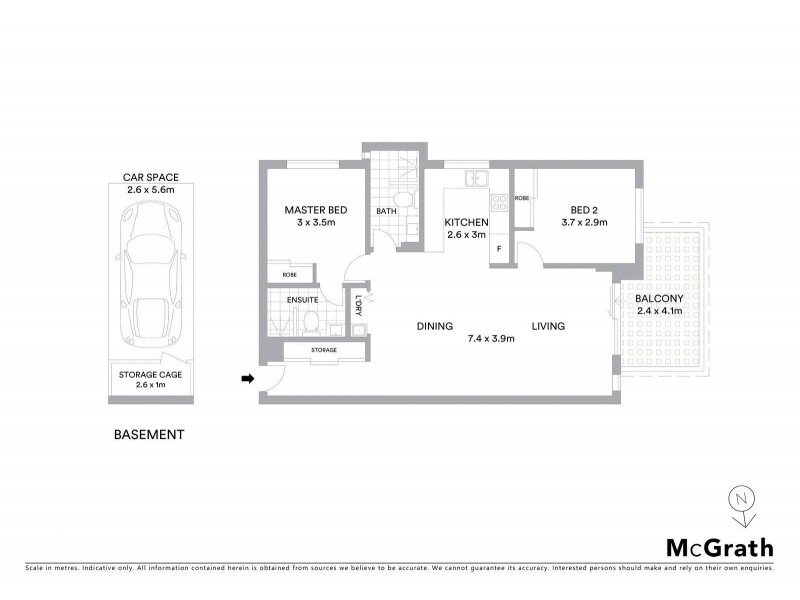 102/686 Princes Highway, Kogarah NSW 2217 Floorplan