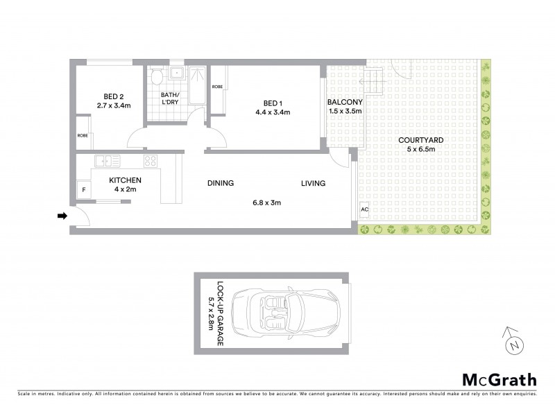 2/21 Trafalgar Street, Brighton-le-sands NSW 2216 Floorplan
