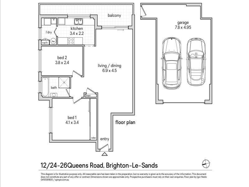 12/24 Queens Road, Brighton-le-sands NSW 2216