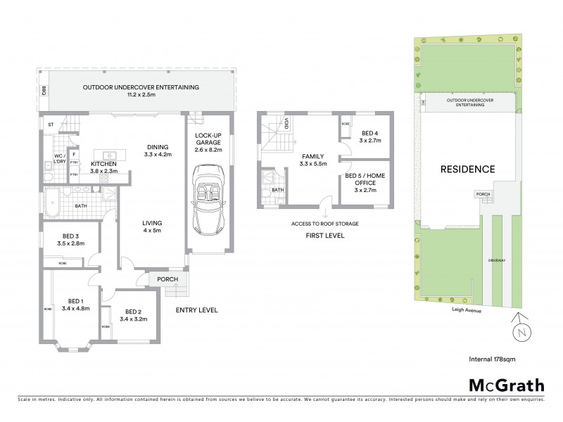 5 Leigh Avenue, Roselands NSW 2196 Floorplan