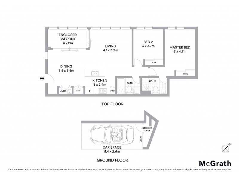 1413/17 Chisholm Street, Wolli Creek NSW 2205 Floorplan
