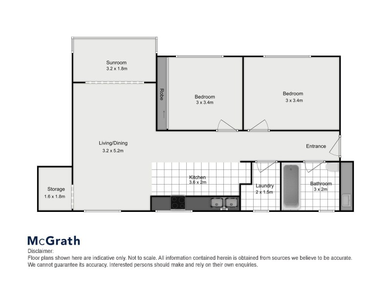 3/182 Russell Avenue, Dolls Point NSW 2219 Floorplan