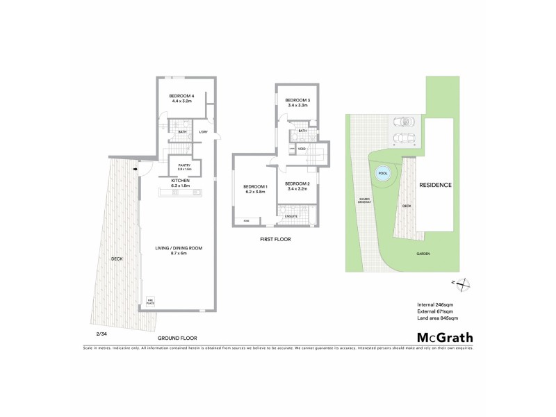 2 & 3/34 Bangalow Road, Byron Bay NSW 2481 Floorplan