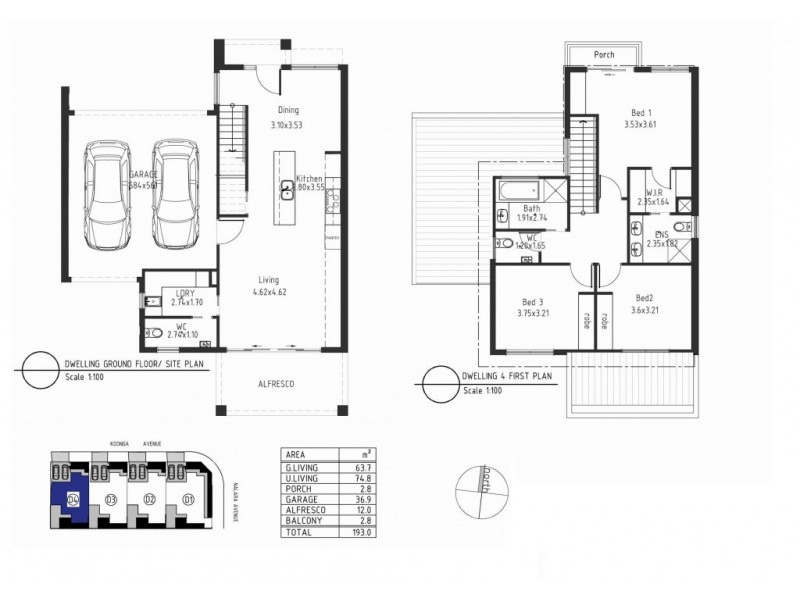 12A, 12B & 12C Koonga Avenue, Rostrevor SA 5073 Floorplan