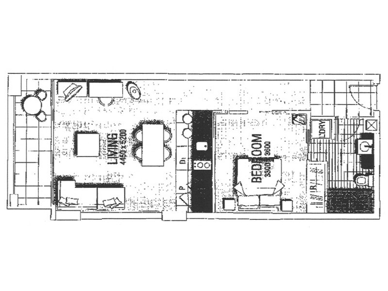 808/102 – 105 North Terrace, Adelaide SA 5000 Floorplan